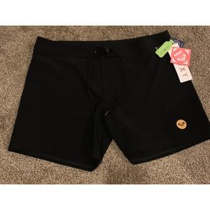 Roxy Black Swim Coverup Shorts